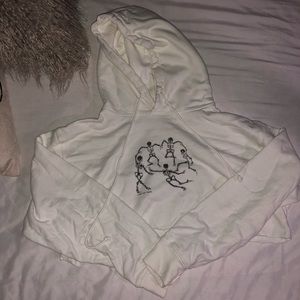 John Galt Christy Skeleton Cropped Hoodie 💀